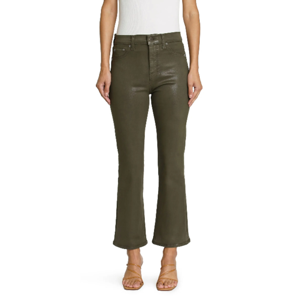 Pistola Lennon High Waist Ankle Bootcut Jeans Green Coated Juniper Size 26 / 4